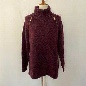 Michael Kors Large Turtleneck Zip Sweater